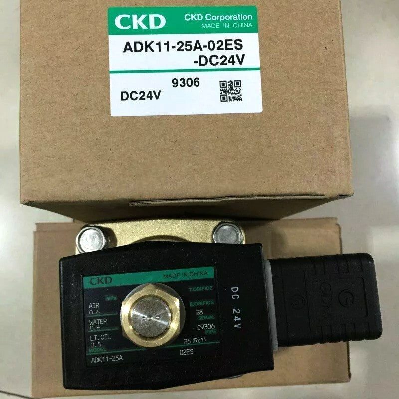 1PC CKD ADK11-25A-02ES-DC24V Solenoid Valve  ADK11-25A-02ES DC24V