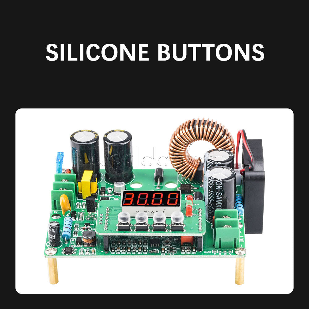 10V-75V to 0-60V CNC Buck Converter DC Voltage Regulator 12A DKP6012 Module
