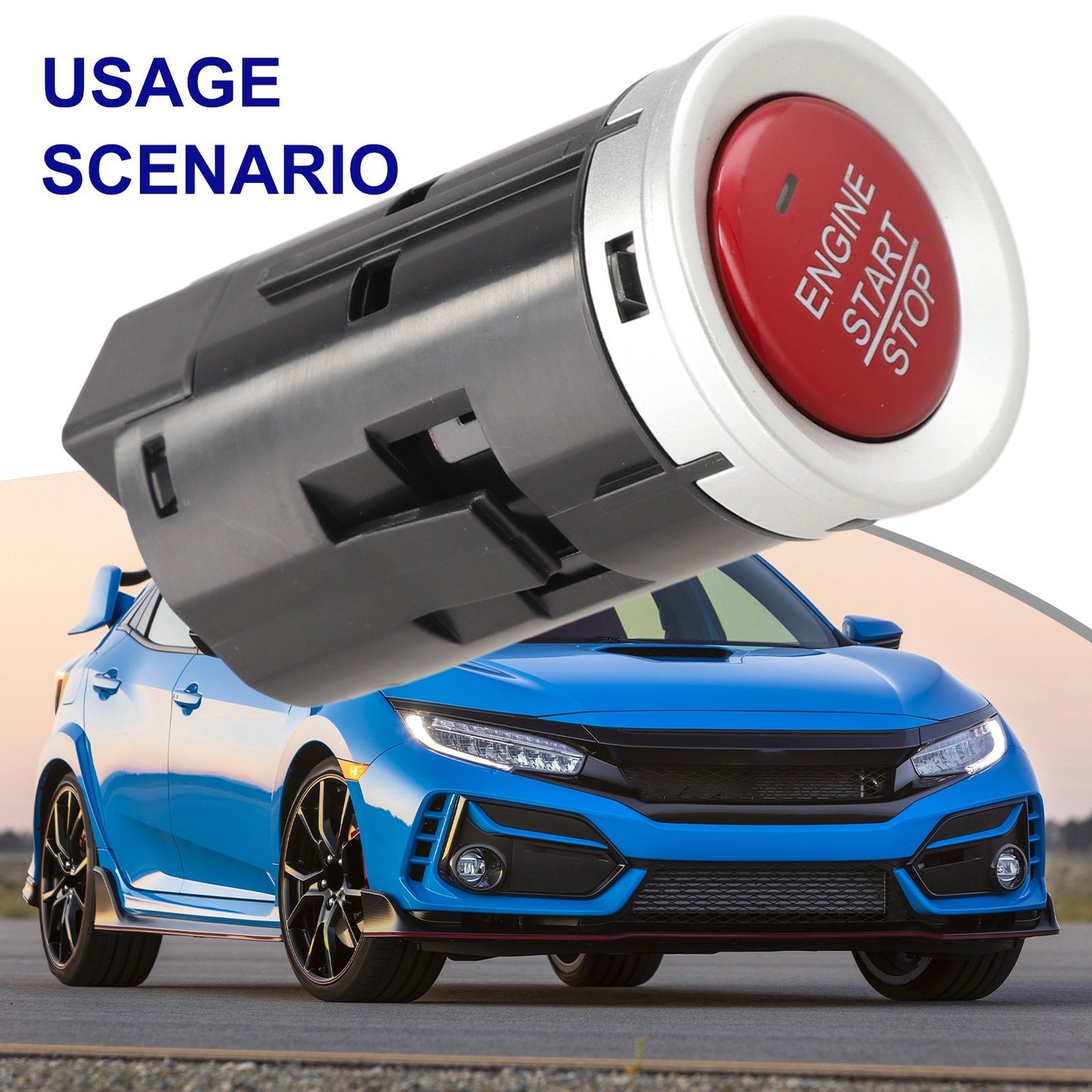 Start Stop Push Button Switch for Honda For Fit Vehicles from 2015 to 2018