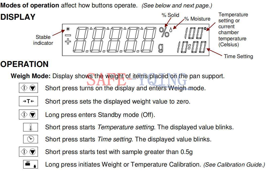 Ohaus MB23 Moisture Analyzer Lab Infrared Heating Grain Moisture tester meter