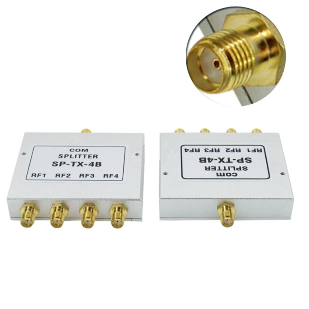 RF Coaxial Power Splitter Divider SMA Female Connector 1:4 4-way 1.5GHz-8GHz 50W