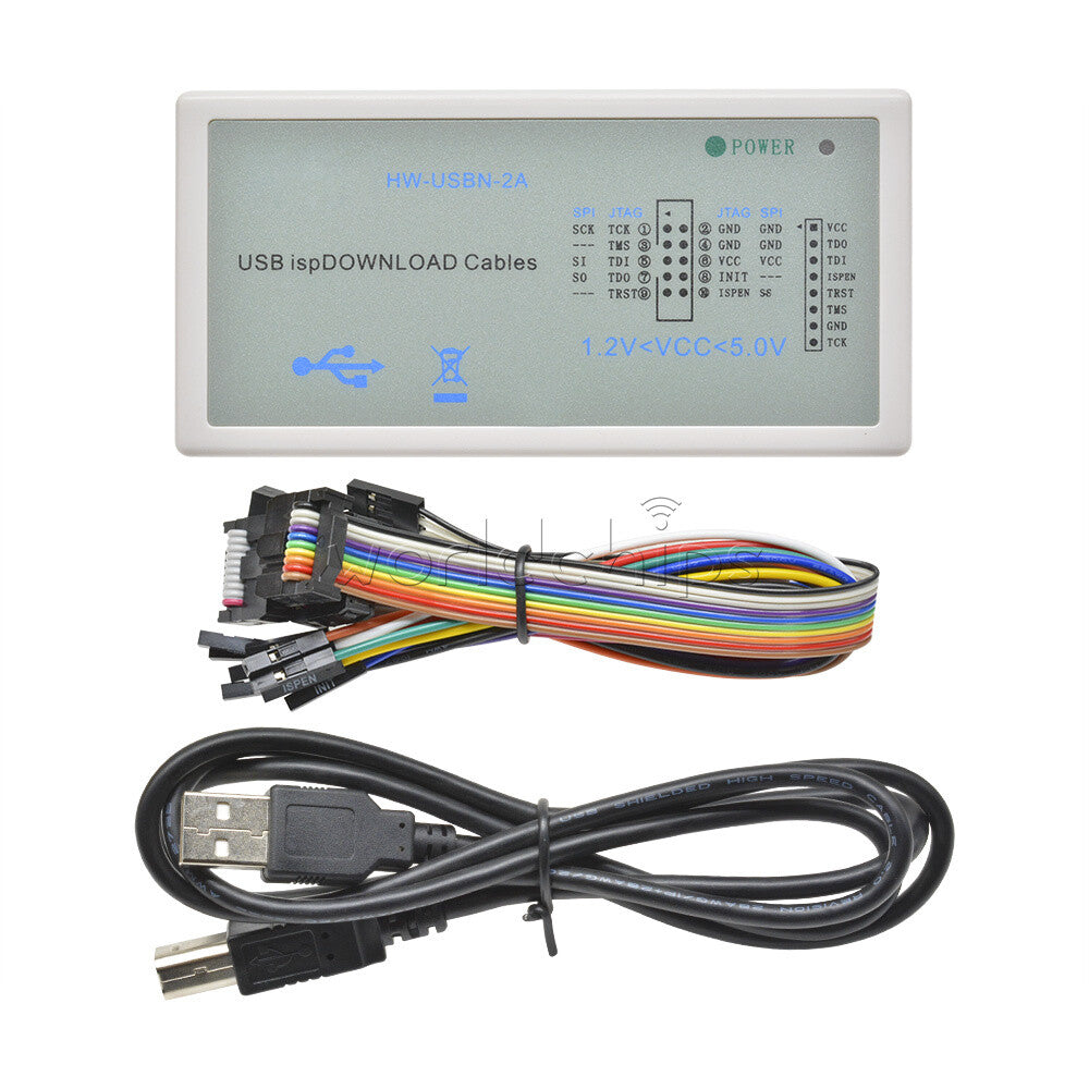 HW-USBN-2A USB Download Cable with Jtag SPI Programmer Kit for LATTICE FPGA CPLD