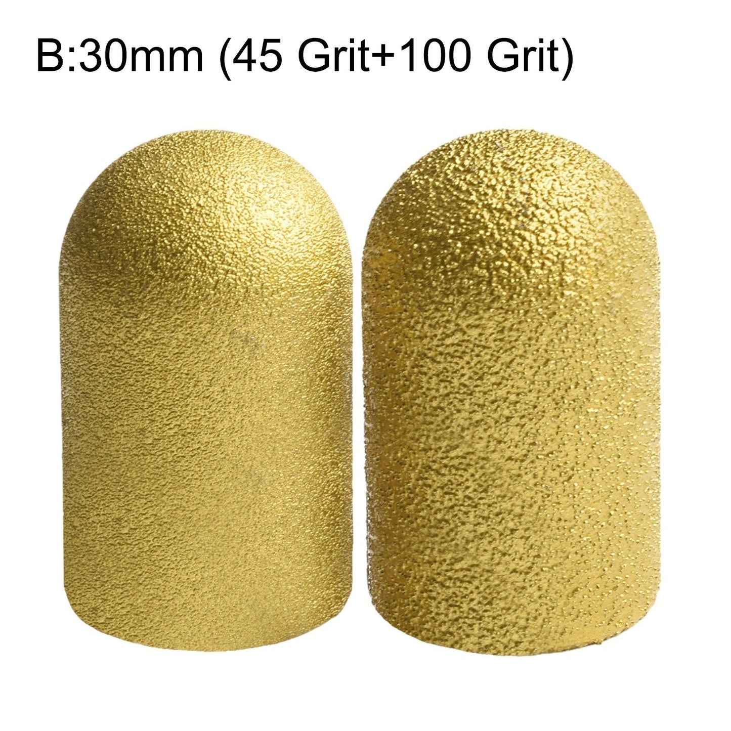 High Performance Diamond Brazed Grinding Heads 2pcs for Stone Finishing Tasks