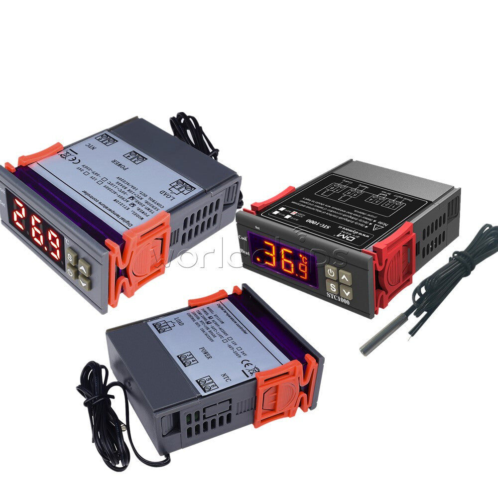 Digital MH1210W STC-1000 AC90~250V/110-220V AC Temperature Controller Thermostat