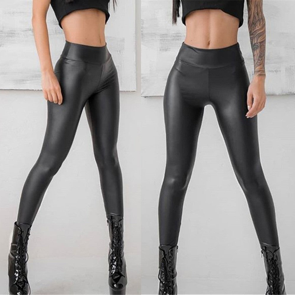 Women PU Leather Pants Women Clothes Sexy Tight Casual S-5XL Attractive