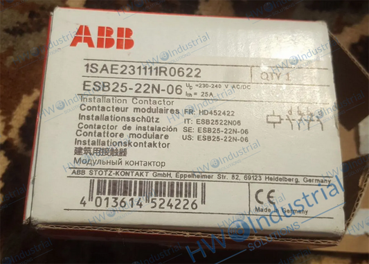 1/Piece ESB25-22N-06 coil voltage 230VAC/DC ABB Building Contactor