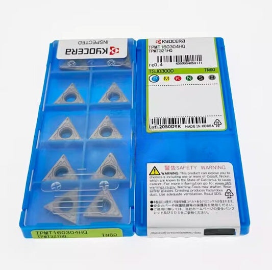 10PCS/ KYOCERA TPMT160304HQ TN60 TPMT321HQ Cermet Inserts