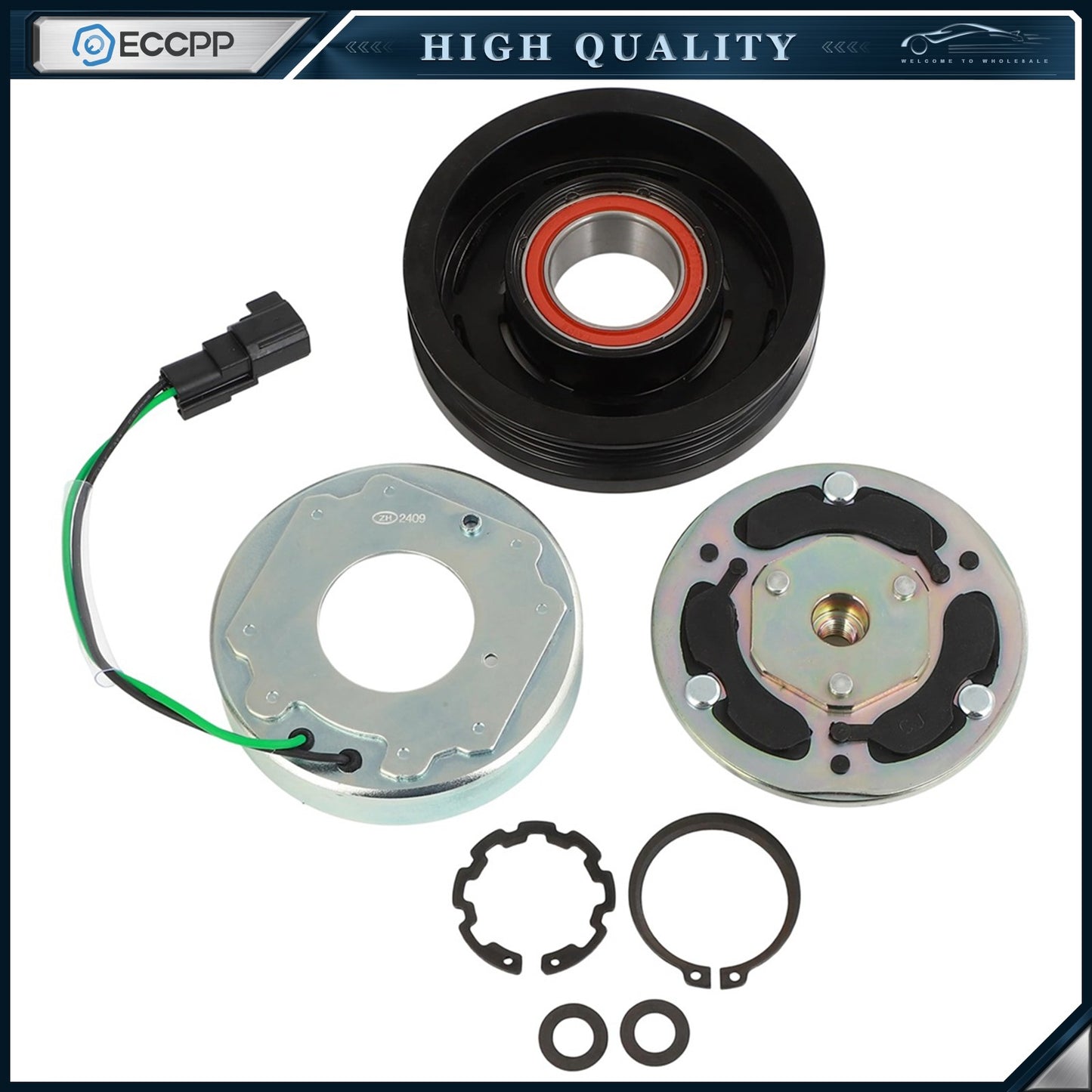 AC Compressor Clutch Kit For Ford Edge Lincoln Nautilus 2.7L 2019-2020 2021 2022