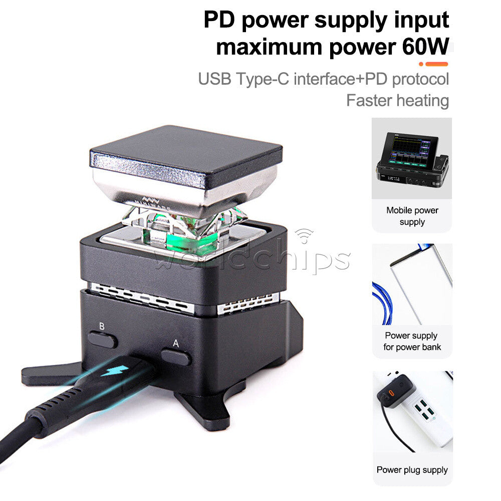 MHP30 Mini Digital Display Adjustable Heating Table Soldering Iron Welding Tool