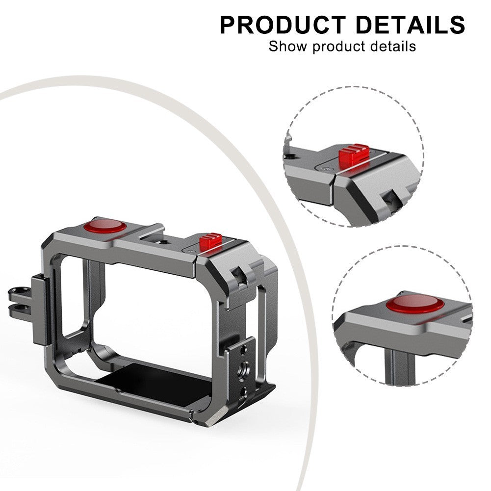 Quick Release Aluminum Cage Frame for Insta360 Go Ultra For Action Camera