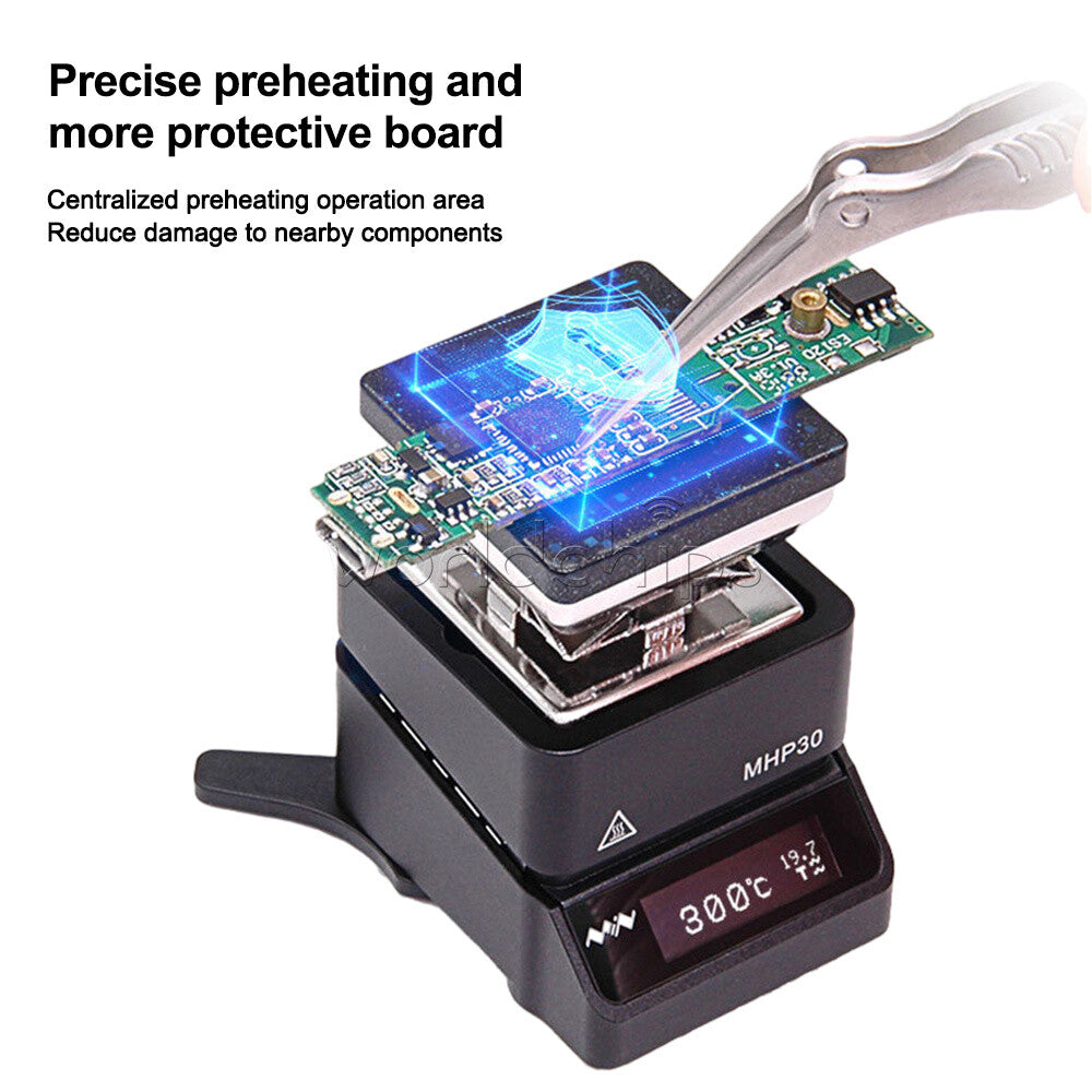 MHP30 Mini Digital Display Adjustable Heating Table Soldering Iron Welding Tool