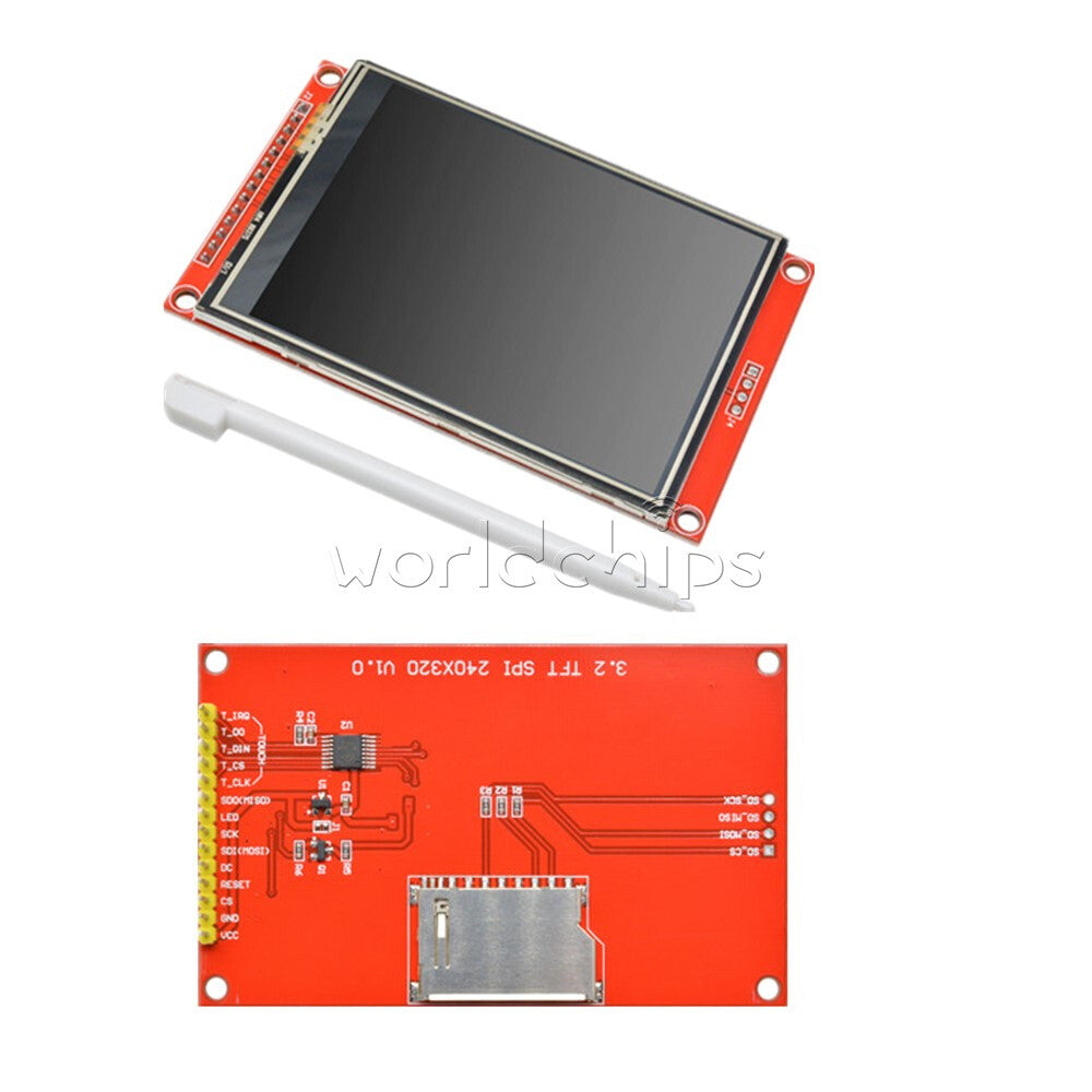 3.2" Inch 320X240 SPI Serial TFT LCD Module Display Screen ILI9341 Touch Panel