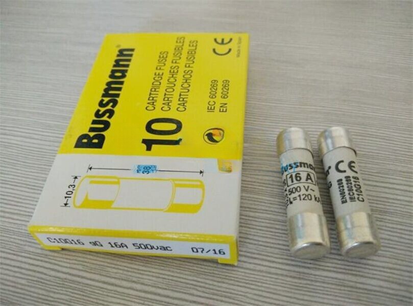 Qty:5 For Bussmann C10G16 16A 500V gG/gL IEC60269 Industrial Ferrul Fuse 10*38mm