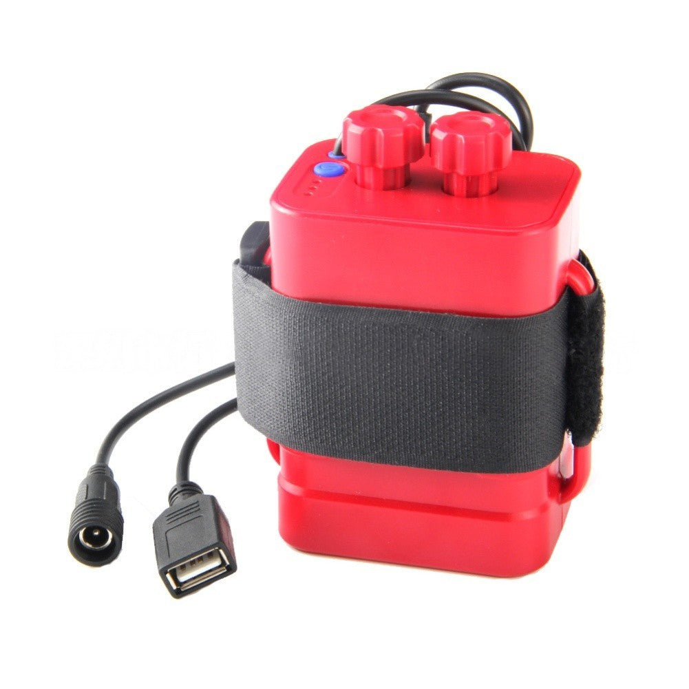 Portable DIY 12V Battery Pack Storage Box with USB Charging for 6x18650 Cells