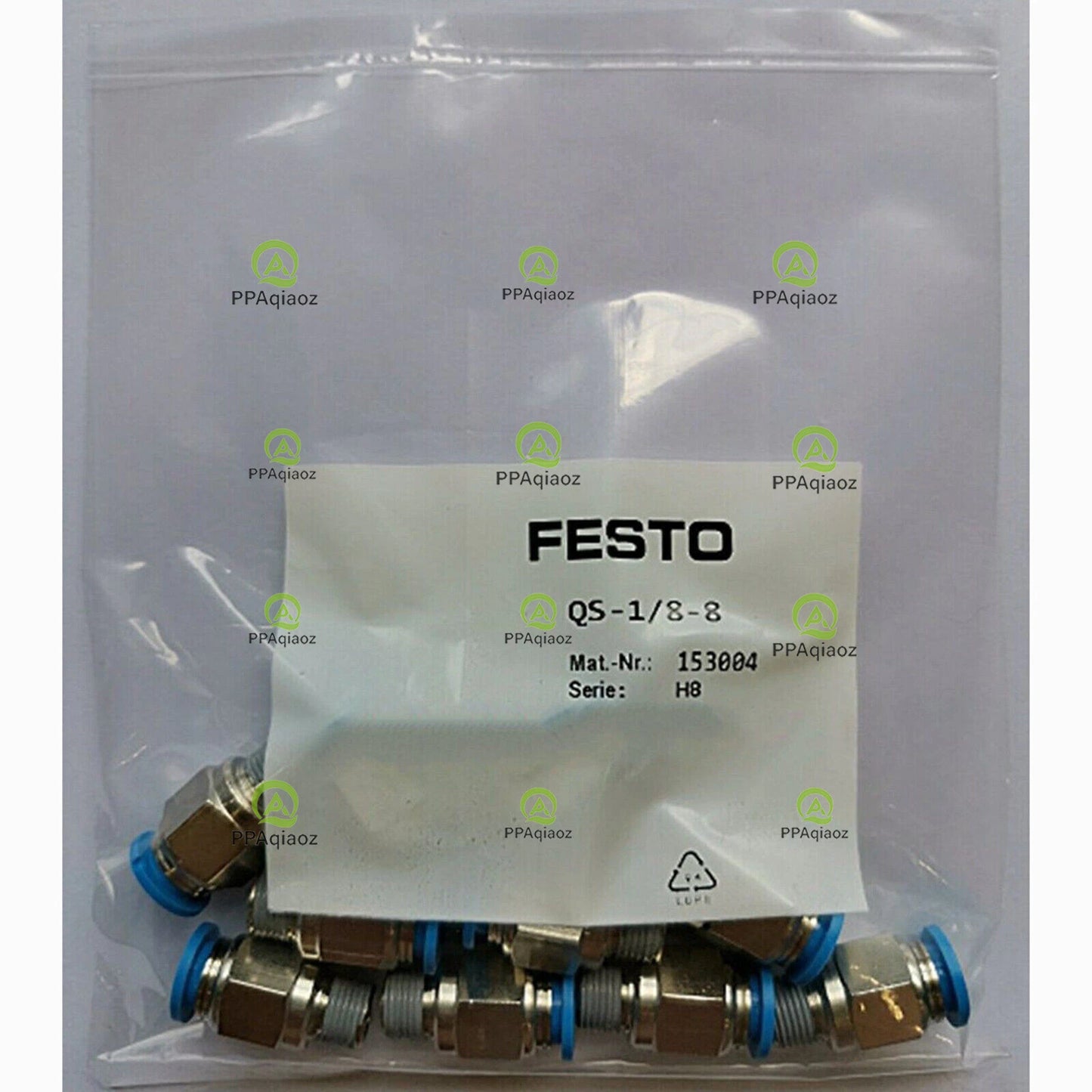 10PC  FESTO QS-1/8-8 153004 Fittings Free Shipping QS188