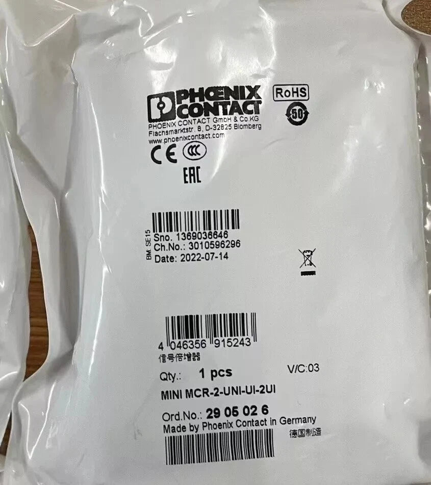 PHOENIX Contact MINI MCR-2-UNI-UI-2UI Signal Multiplier 2905026 #P