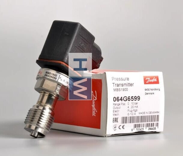 1pc  DANFOSS MBS1900 0-1.0Mpa Pressure Transmitter Sensor 064G6599