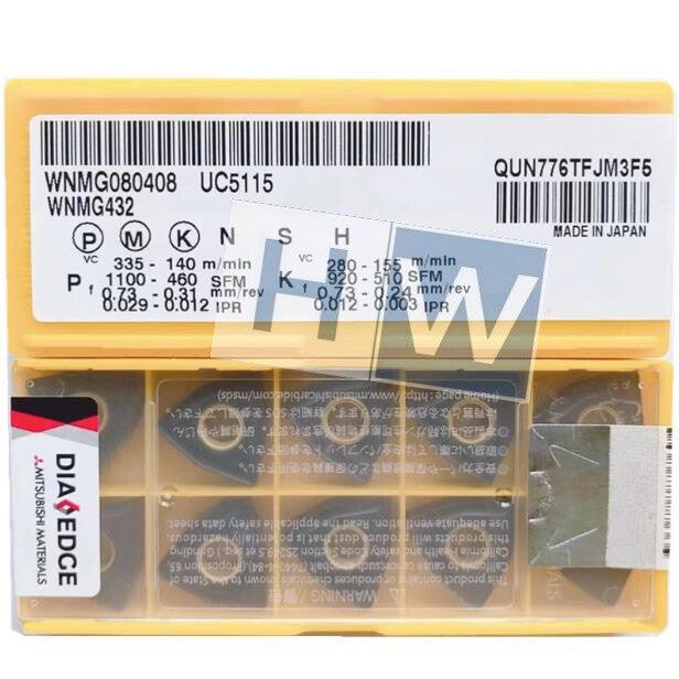 Box/10PCS Mitsubishi CNC Blade WNMG080408 UC5115