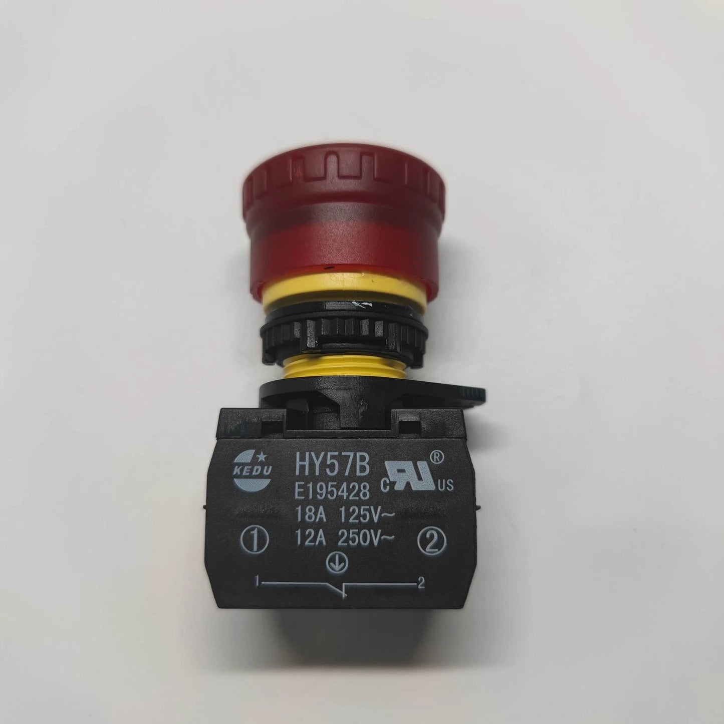 QTY:1pc KEDU Emergency Stop Push Button Switch HY57B
