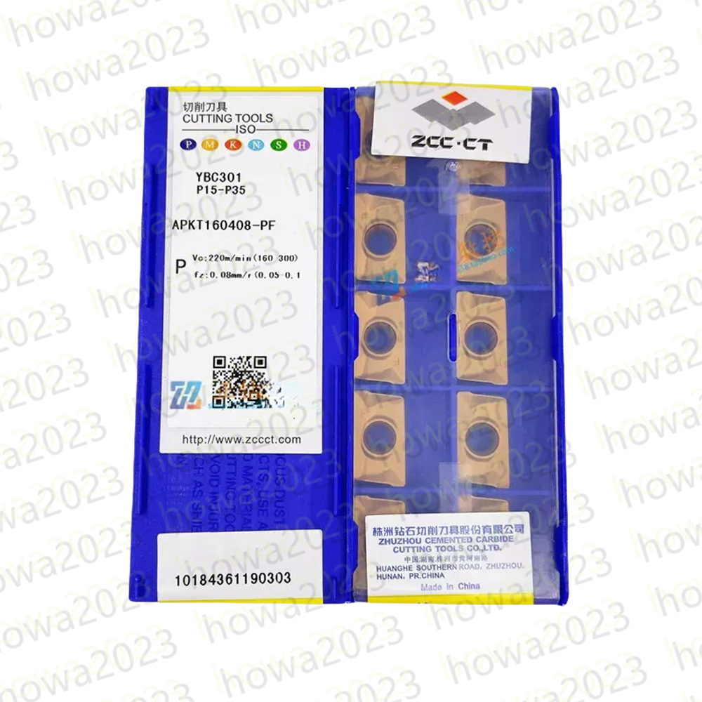 10pieces/Box ZCC.CT APKT160408-PF YBC301 P15-P35 Carbide Insert CNC Blade