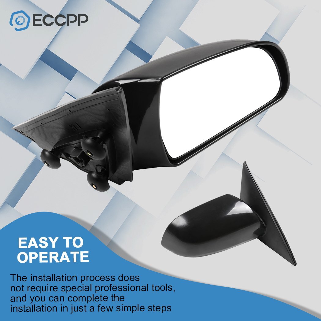 Power Mirror For 2007-2010 Hyundai Sonata Passenger Side Heated Black