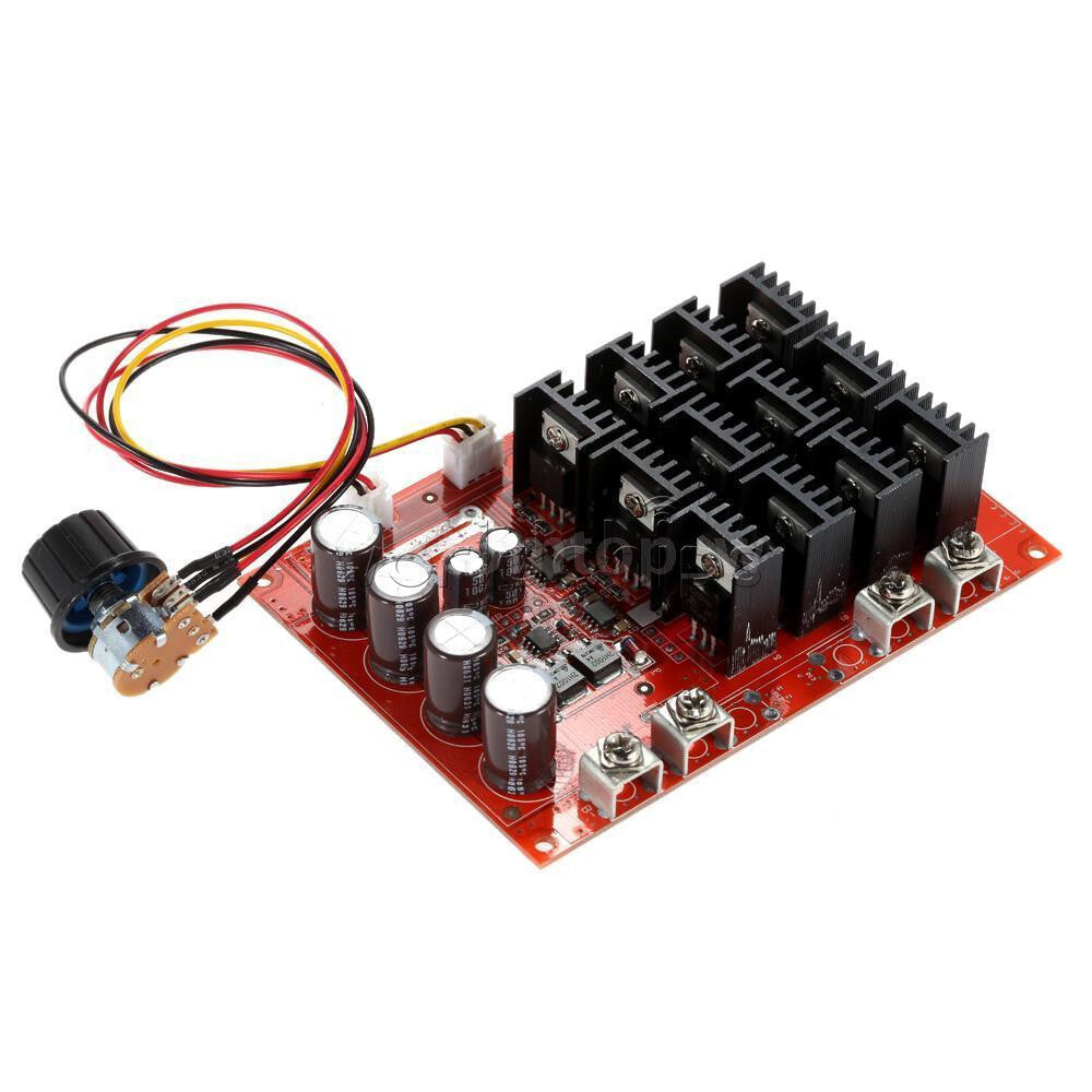 10-50V 60A DC Motor Speed Control PWM HHO RC Controller 12V 24V 48V 3000W Case