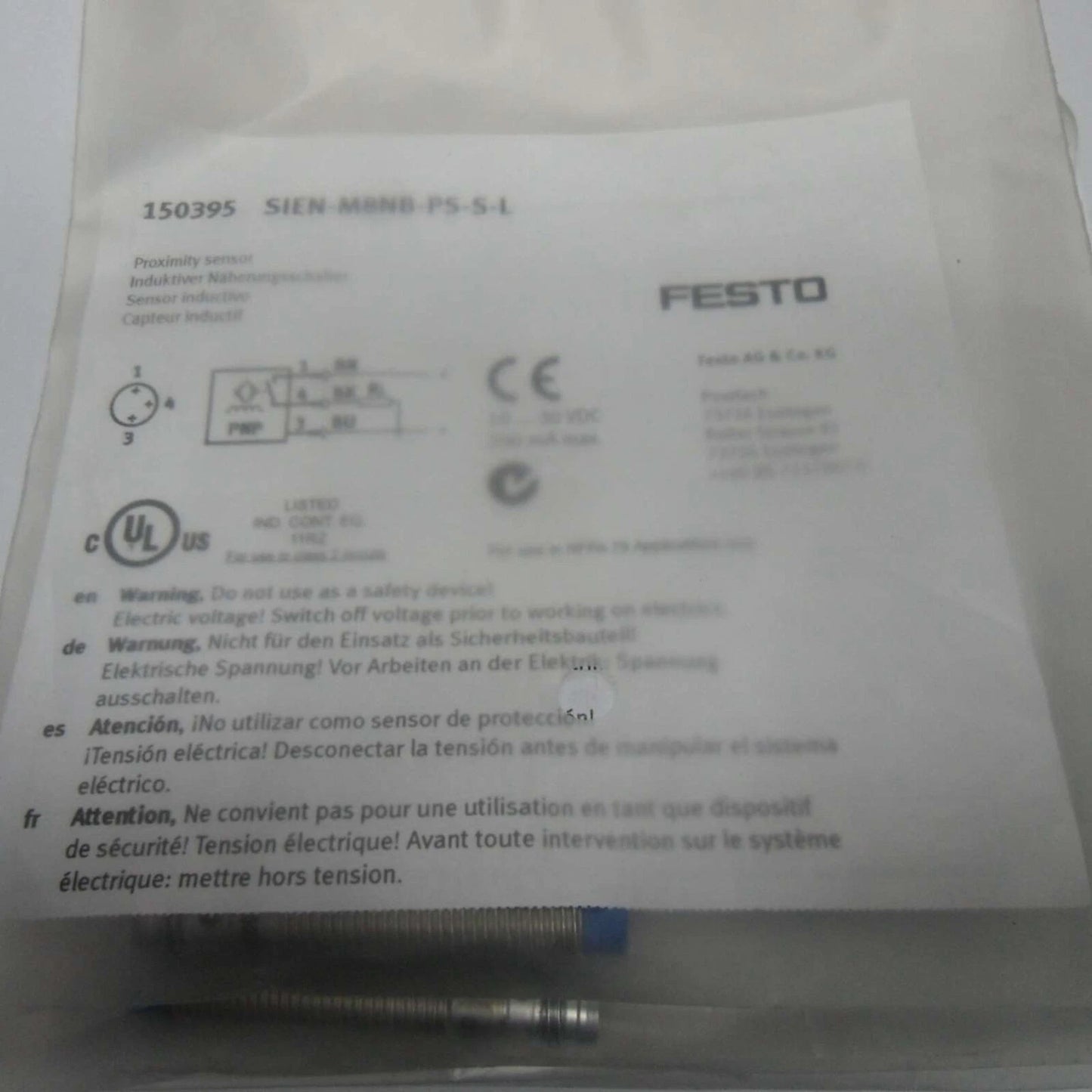 1PC  Festo SIEN-M8NB-PS-S-L 150395 proximity switch fast Ship #YP1 #P
