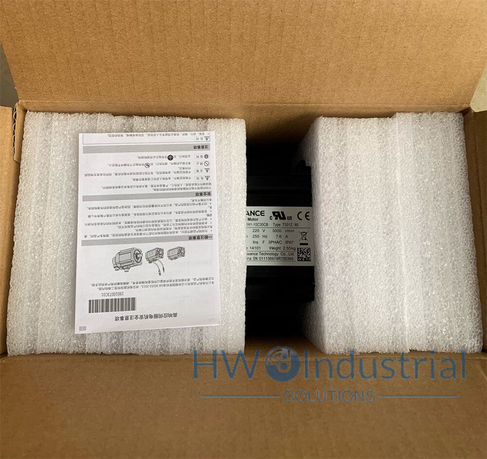 1/Piece   MS1H1-10C30CB-T331Z X6 Inovance Servo Motor MS1H1-10C30CB T331Z