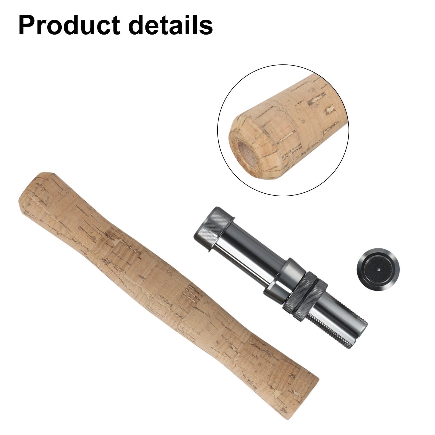 Cork Handle and Reel Seat Assembly Kit Designed for Fly Fishing Rod Builders