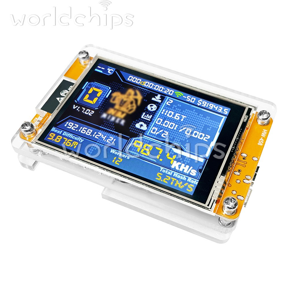 Upgraded NerdMiner V2 2.8" Smart Display BTC Solo Miner Bitcoin Lottery Machine