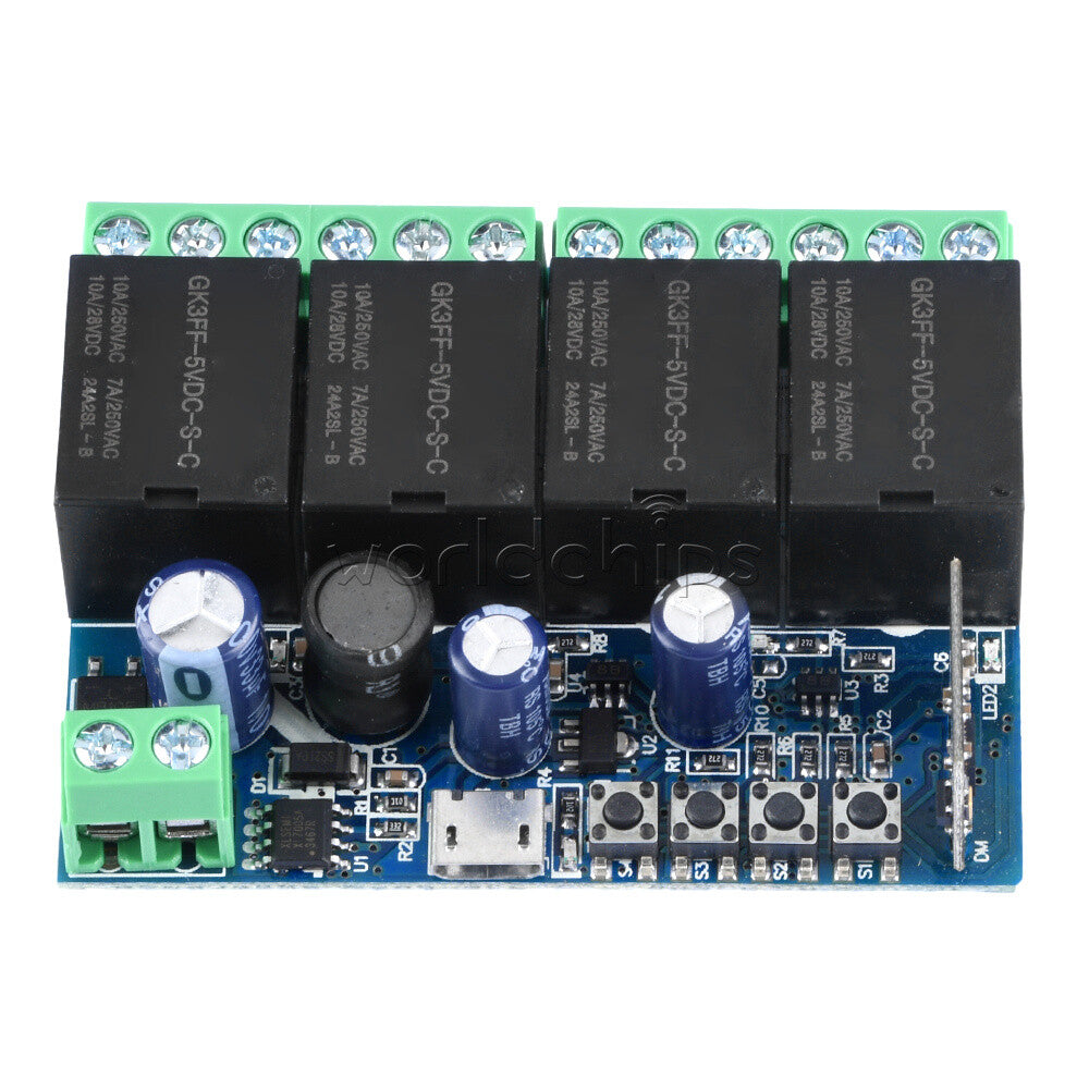 USB 5V  DC7-48V 4CH eWeLink Smart WIFI Switch Universal Wireless Relay Module