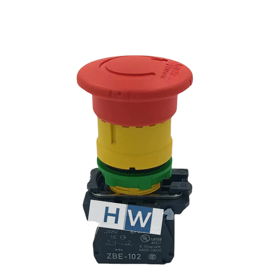 1/Piece  Red Emergency Stop Button Switch Key Reset XB5AS9443 XB5-AS9443 2NO