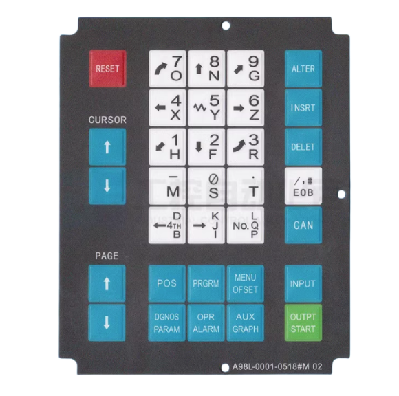 1PC FANUC  A98L-0001-0518#T KEYSHEET MEMBRANE KEYPAD FOR 32 KEY
