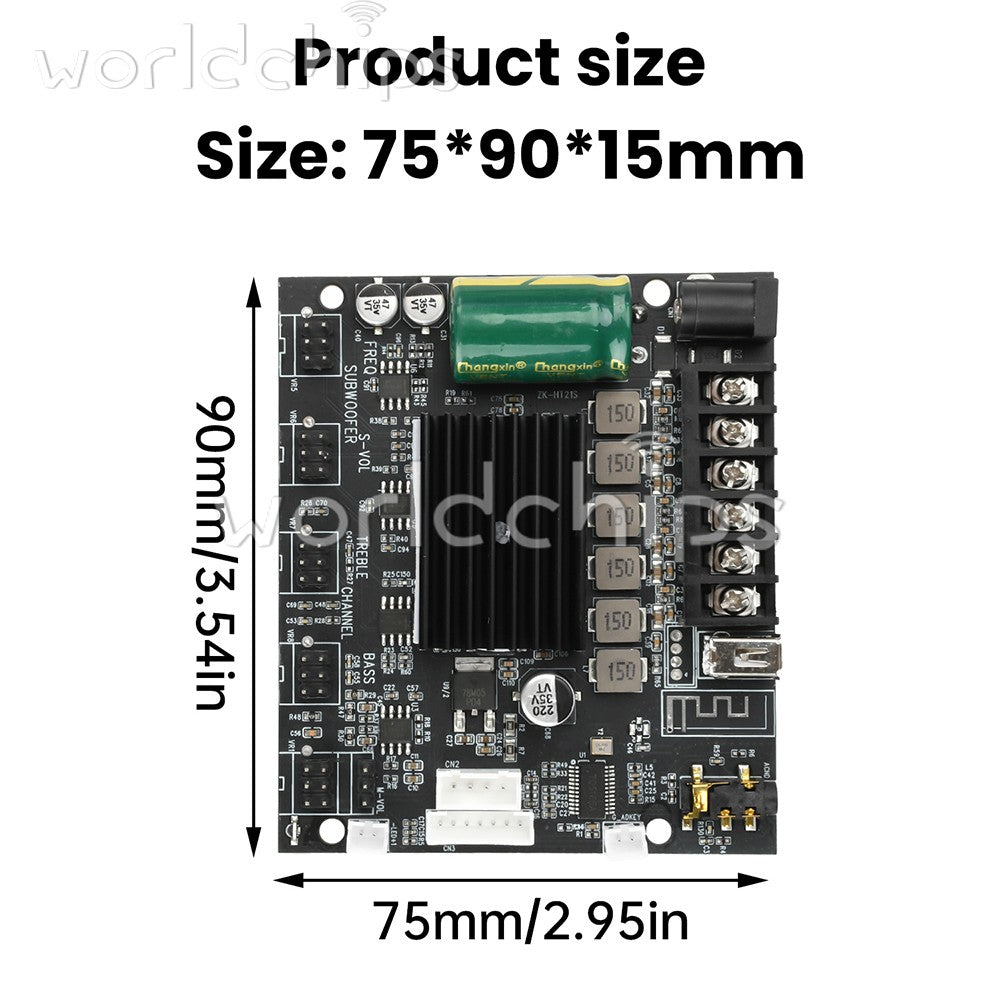 DC12-24V MT21S 2.1 Channel Bluetooth Amplifier Board Microphone Audio all-in-one