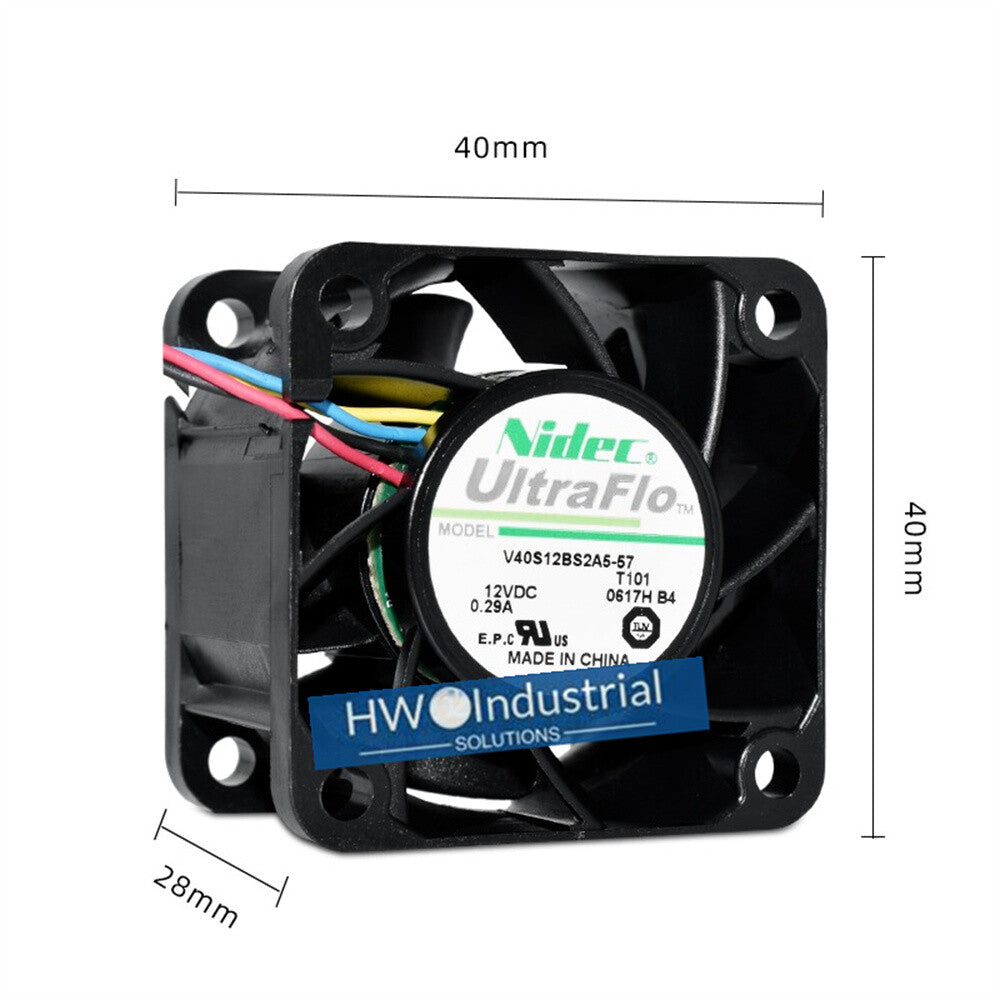 1/piece Nidec V40S12BS2A5-57 4-wire 4028 12V 0.29A 4-wire PWM Cooling Fan