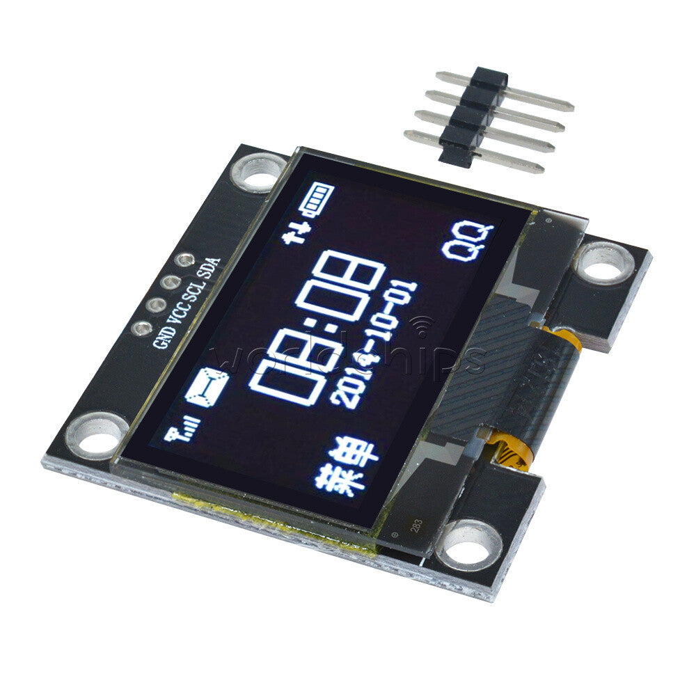 5x 1.3" White OLED LCD 4PIN Display Module IIC I2C Interface 128x64 for Arduino