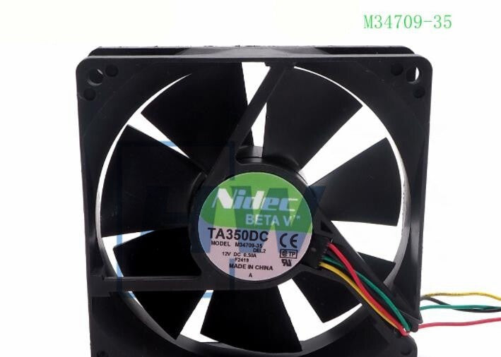1Pc   Nidec TA350DC M34709-35 9CM 12V 0.5A PWM 4-wire Chassis Cooling Fan