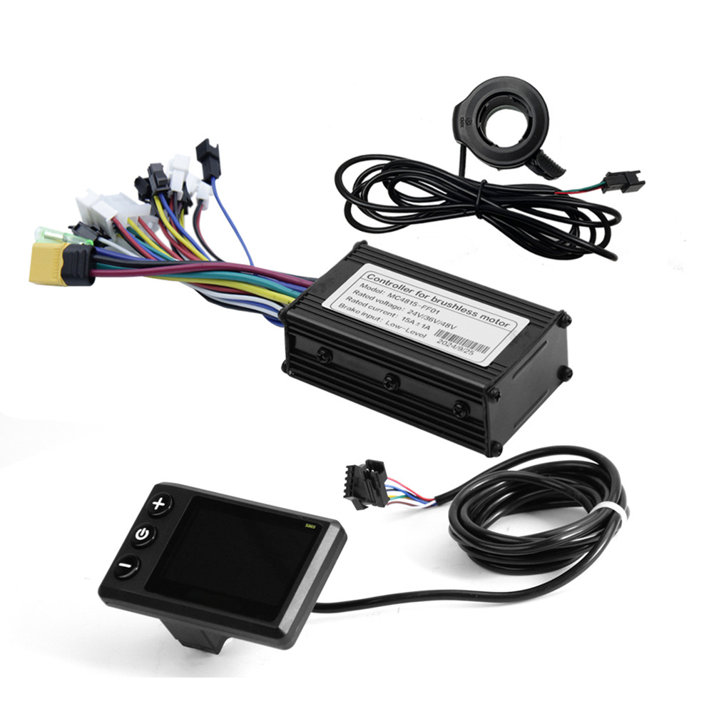 Brushless Motor Controller Kit with LCD and Throttle for Electric Bicycles