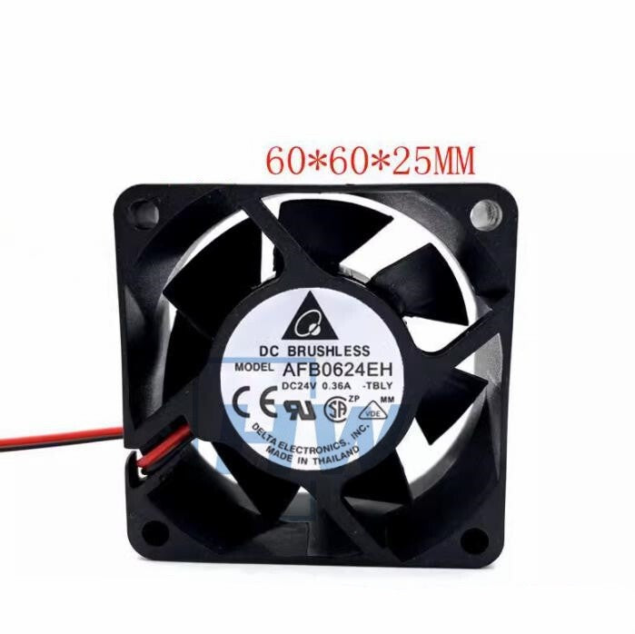 1Pc   DELTA AFB0624EH 6025 6CM 24V 0.36A Inverter Cooling Fan