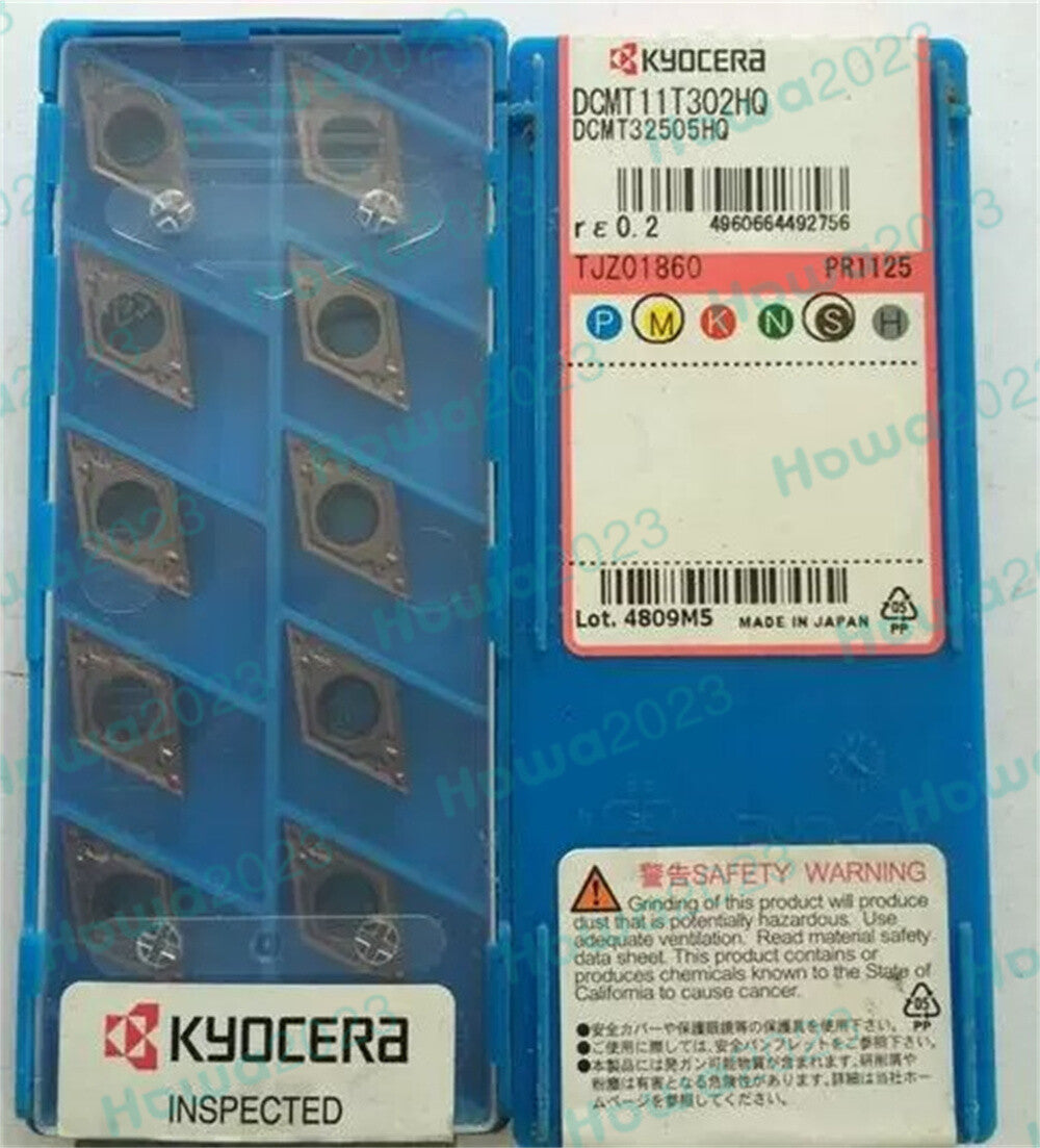 10Pcs/Box Kyocera DCMT11T302HQ PR1125 DCMT32505HQ Turning Blade Carbide Insert