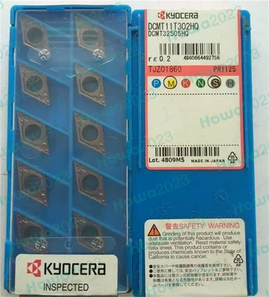 10Pcs/Box Kyocera DCMT11T302HQ PR1125 DCMT32505HQ Turning Blade Carbide Insert