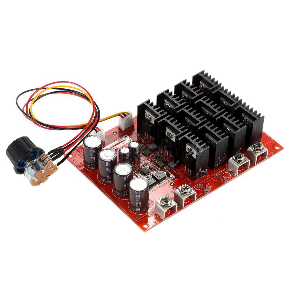 10-50V 60A Motor Speed Control PWM HHO RC Controller 12V 24V 48V 3000W W/ Case