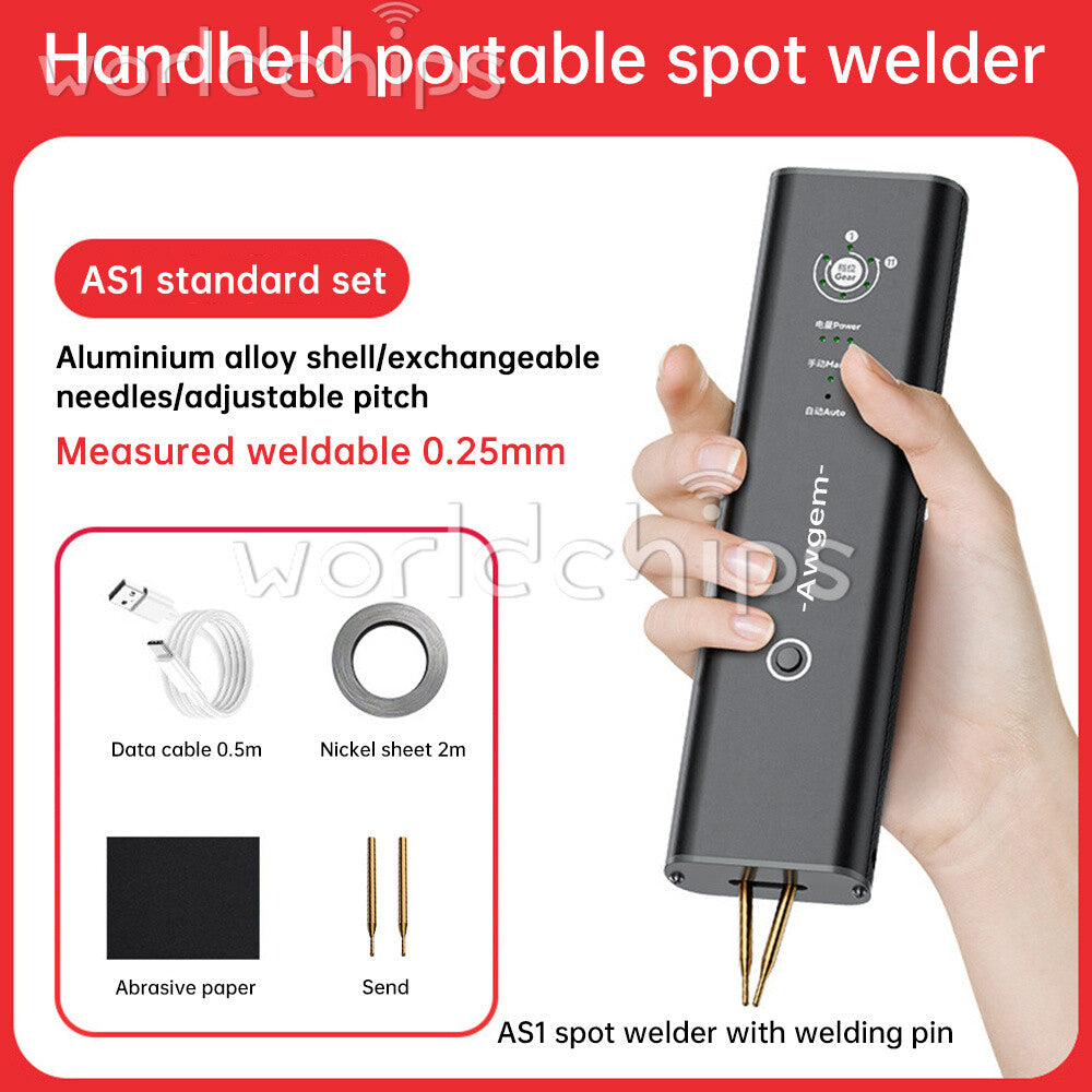 AS1 Battery Spot Welder 2200mah Portable 18650 Li Spot Welder DIY Nickel sheet