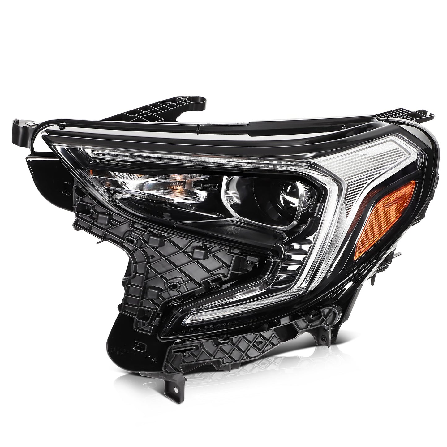 For 2018-2021 GMC Terrain Headlight Black Left Side Replace Headlight Assembly