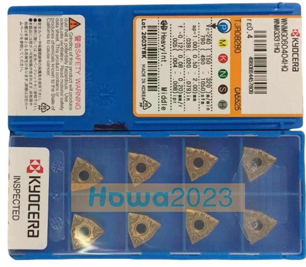10pcs/Box Kyocera WNMG060404-HQ WNMG060404HQ CA5525 WNMG331HQ Inserts Blade