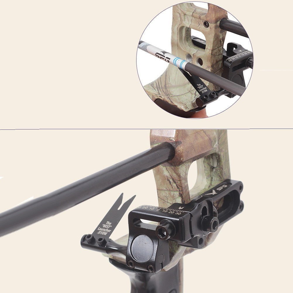 Strong Arrow Rest Rest Steel Plate 7*6.5*1.8cm 86.2g Aluminum Alloy Black