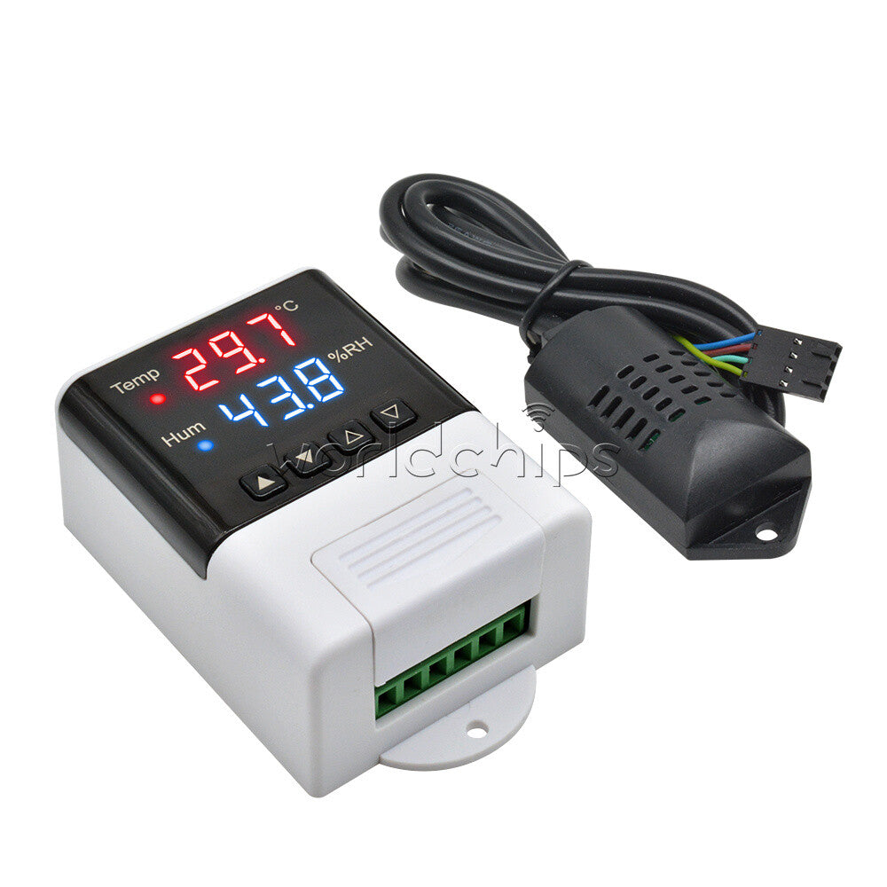 AC110V-220V LED Temperature Humidity Controller Thermostat Digital SHT20 Sensor