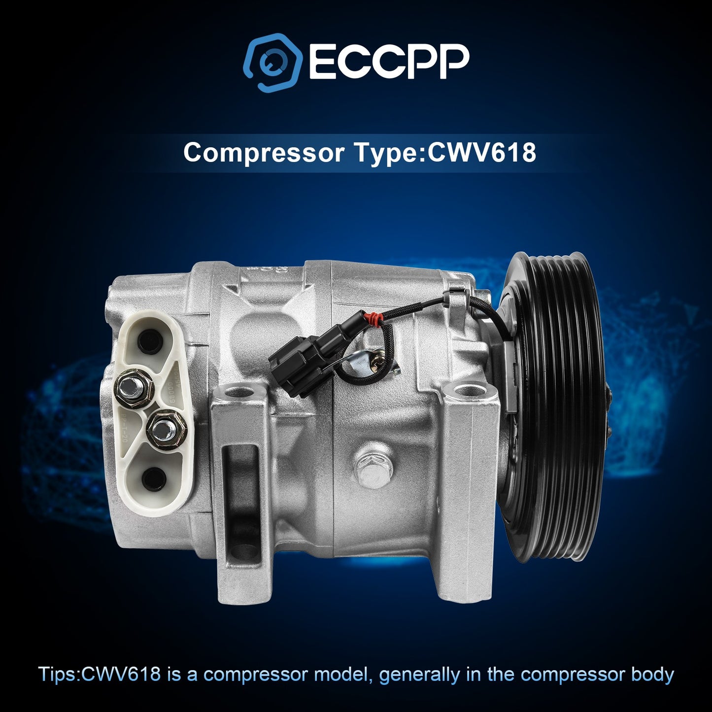 ECCPP A/C AC Compressor For Nissan Maxima 98-01 For Infiniti I30 99-01 3.0L