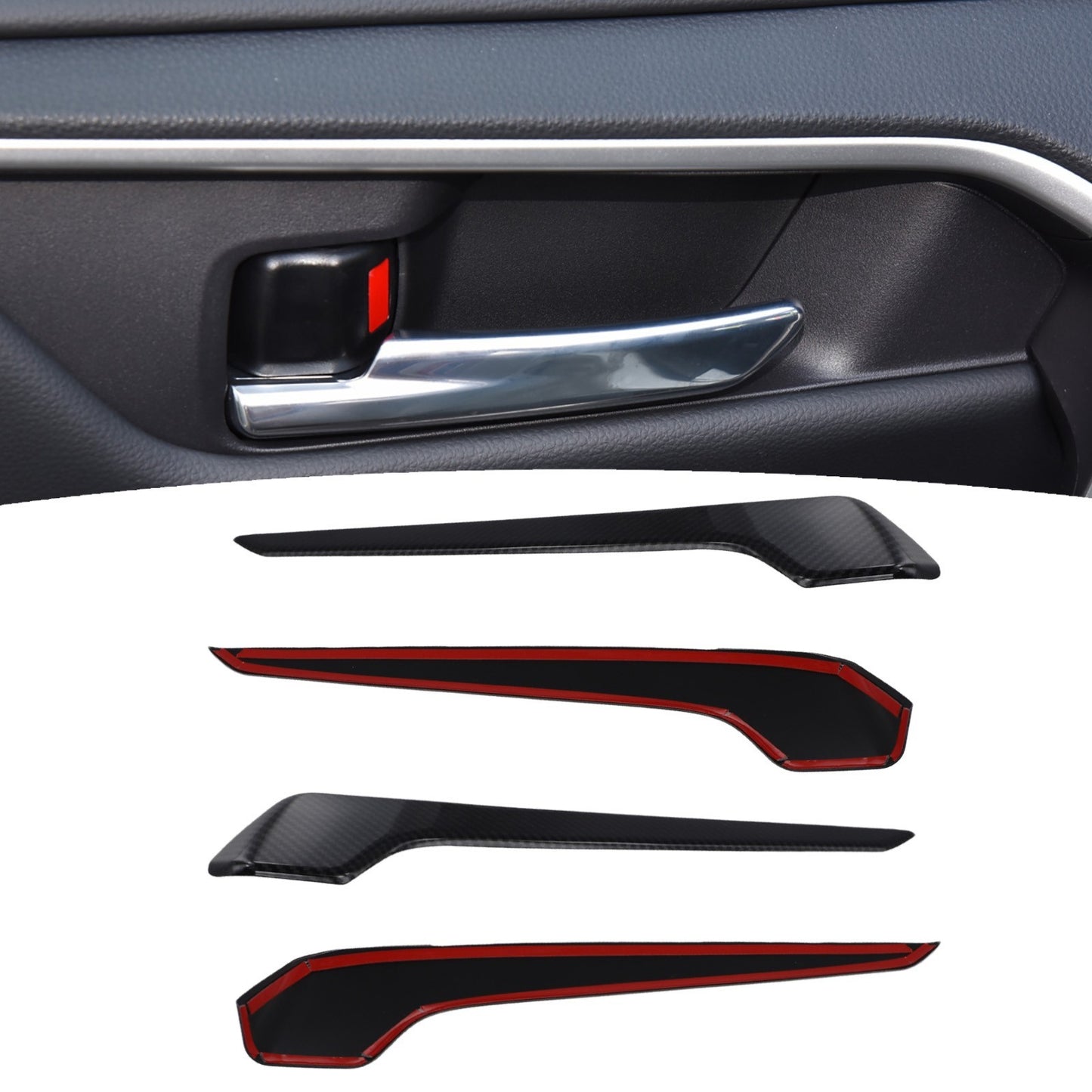 For Toyota For RAV4 Interior Upgrade with Carbon Fiber Trims 2019 2021