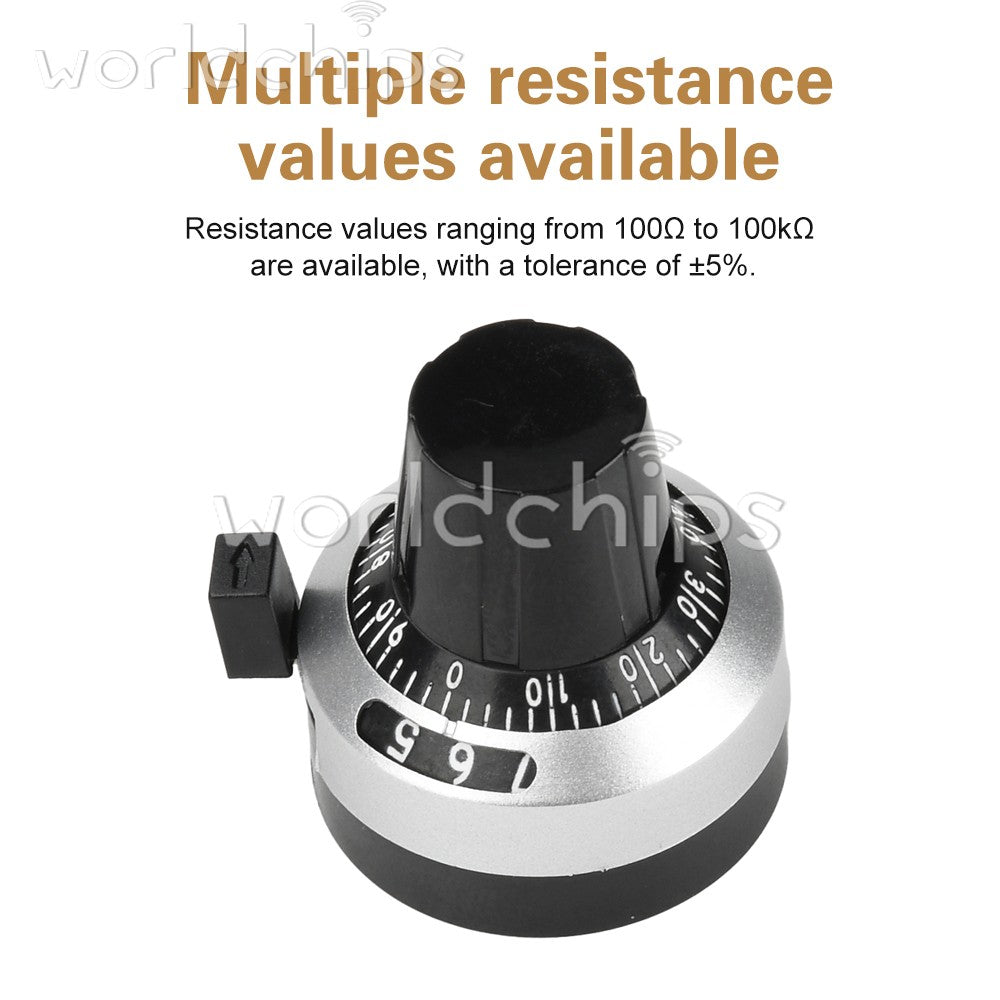 10pcs WXD3 Precision Multi-turn Potentiometer 100Ω~100KΩ Potentiometer Knob 4MM